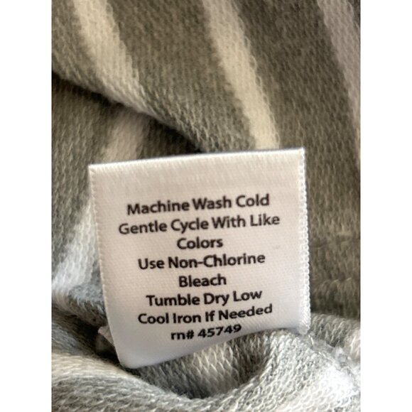 Coral Bay Energy Women's Gray & White Striped Zip-Up Jacket PS - Picture 6 of 8